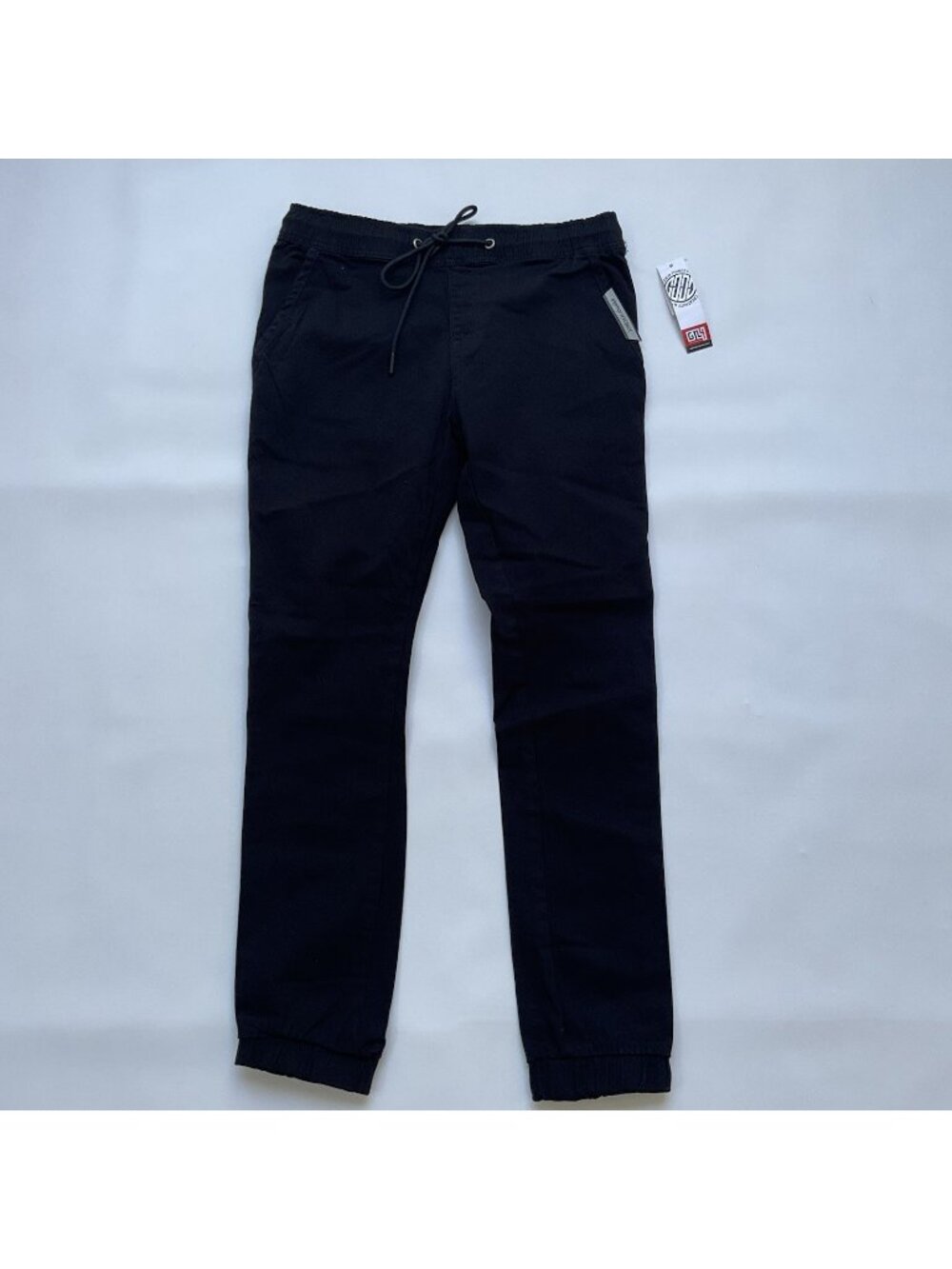 GTL4 Men’s Stretch Jogger In Black Elastic Waist Comfort Slim Fit Size S